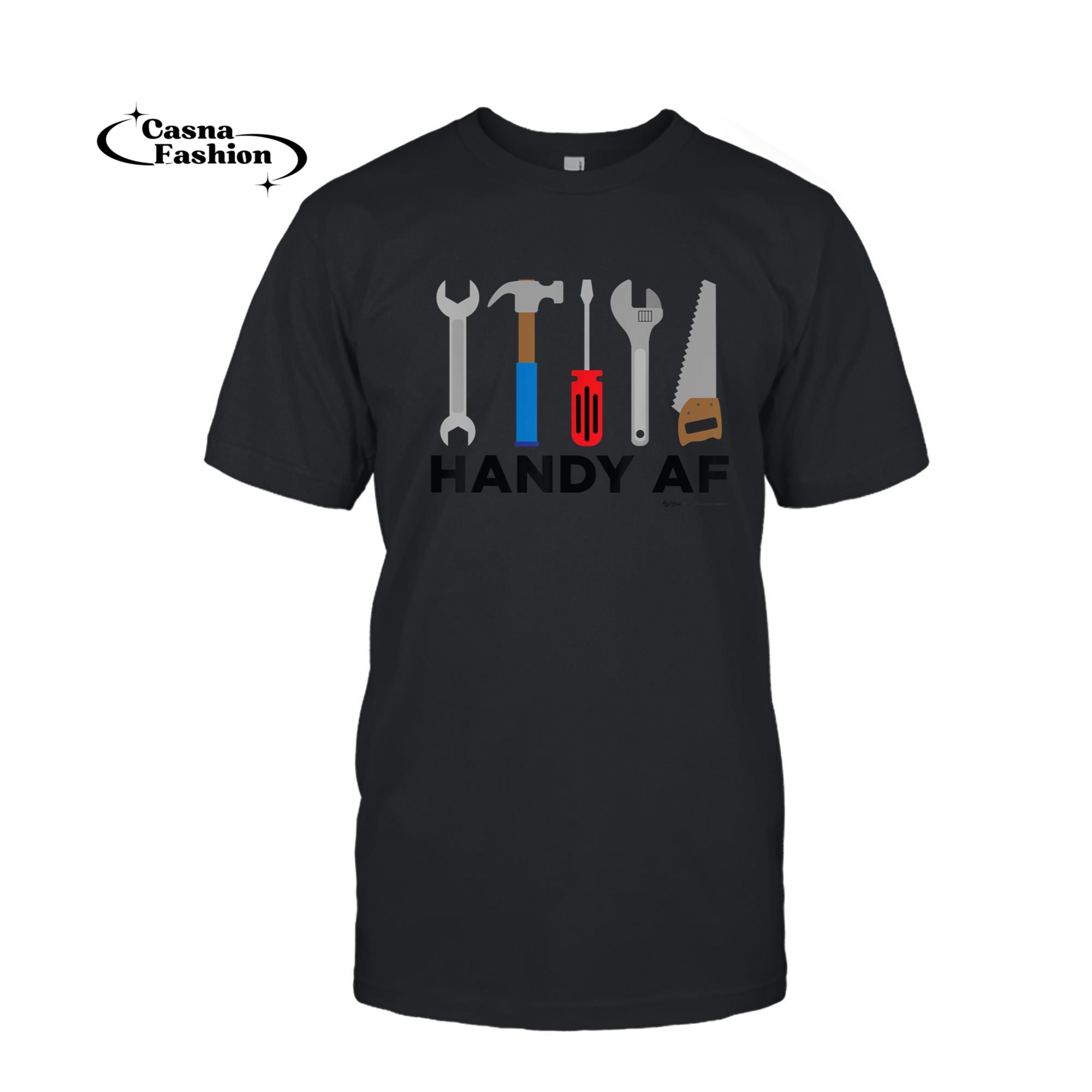 casnafashion_T-shirt_Handy AF Handyman and Carpenter T-Shirt_T-shirt_Black