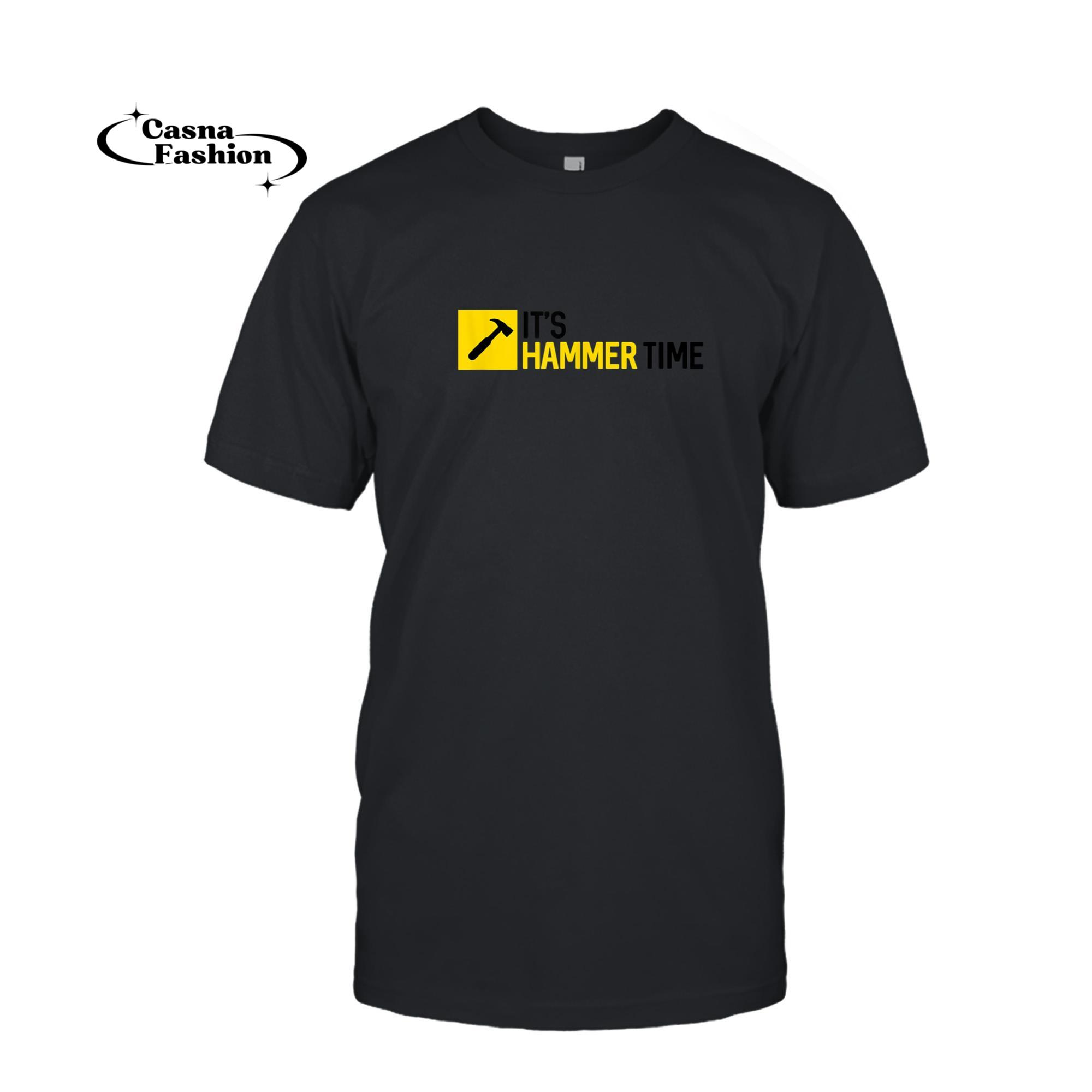 casnafashion_T-shirt_It's Hammer Time - Woodworking T Shirt_T-shirt_Black