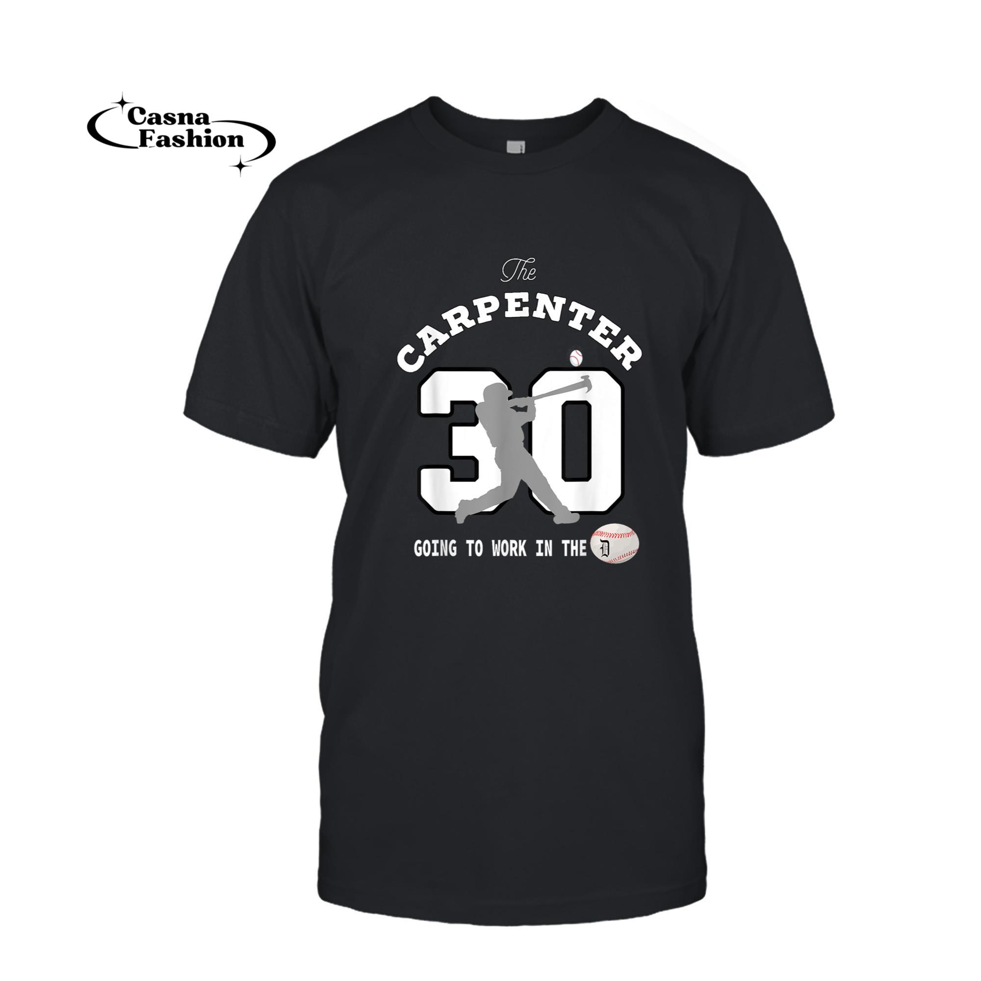 casnafashion_T-shirt_K. Carpenter Detroit MI - Baseball Sports Design T-Shirt_T-shirt_Black