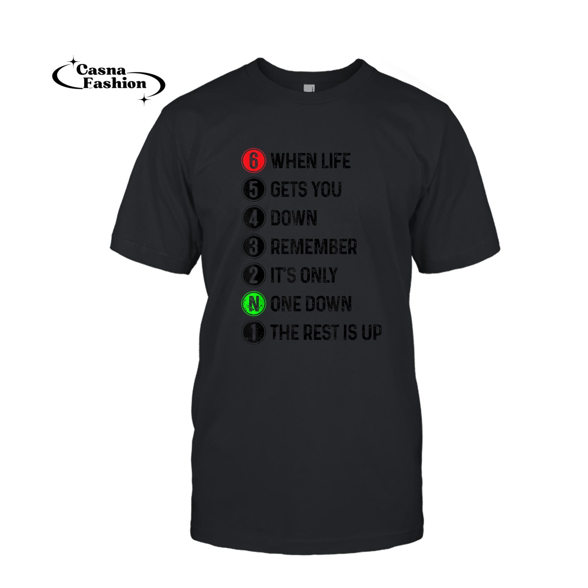 casnafashion_T-shirt_Motorcycle Shift Funny Saying Motocross Motorbike Biker Gift T-Shirt_T-shirt_Black