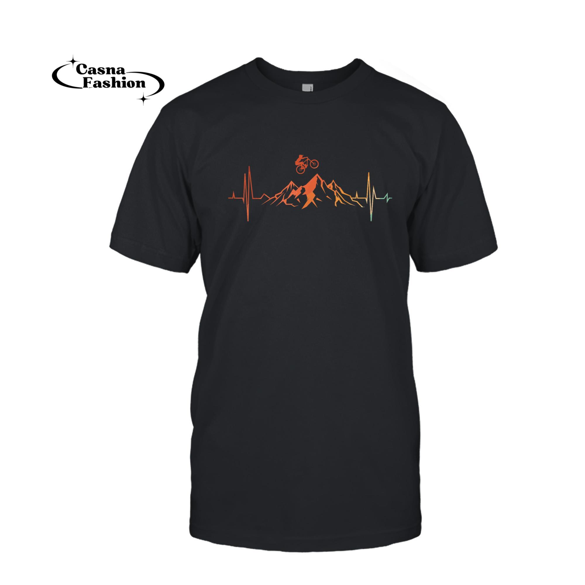 casnafashion_T-shirt_Mountain Bike Art For Men Women Downhill Mountain Biker MTB T-Shirt_T-shirt_Black