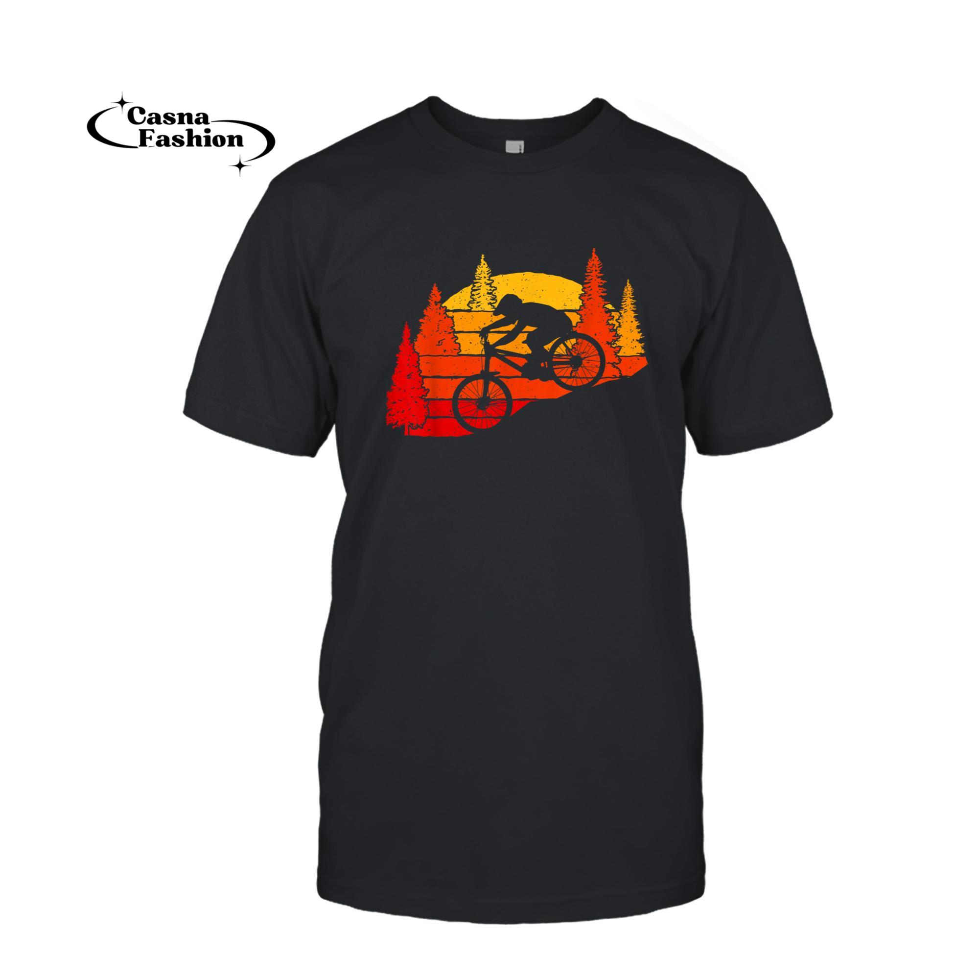 casnafashion_T-shirt_Mountain Biker, Cyclist, Mountain Biking T-Shirt_T-shirt_Black