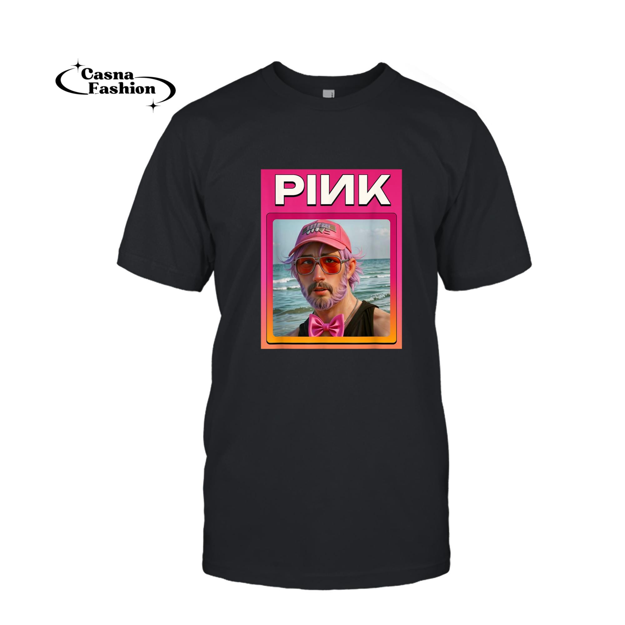 casnafashion_T-shirt_PINK Crypto Meme Token T-Shirt_T-shirt_Black