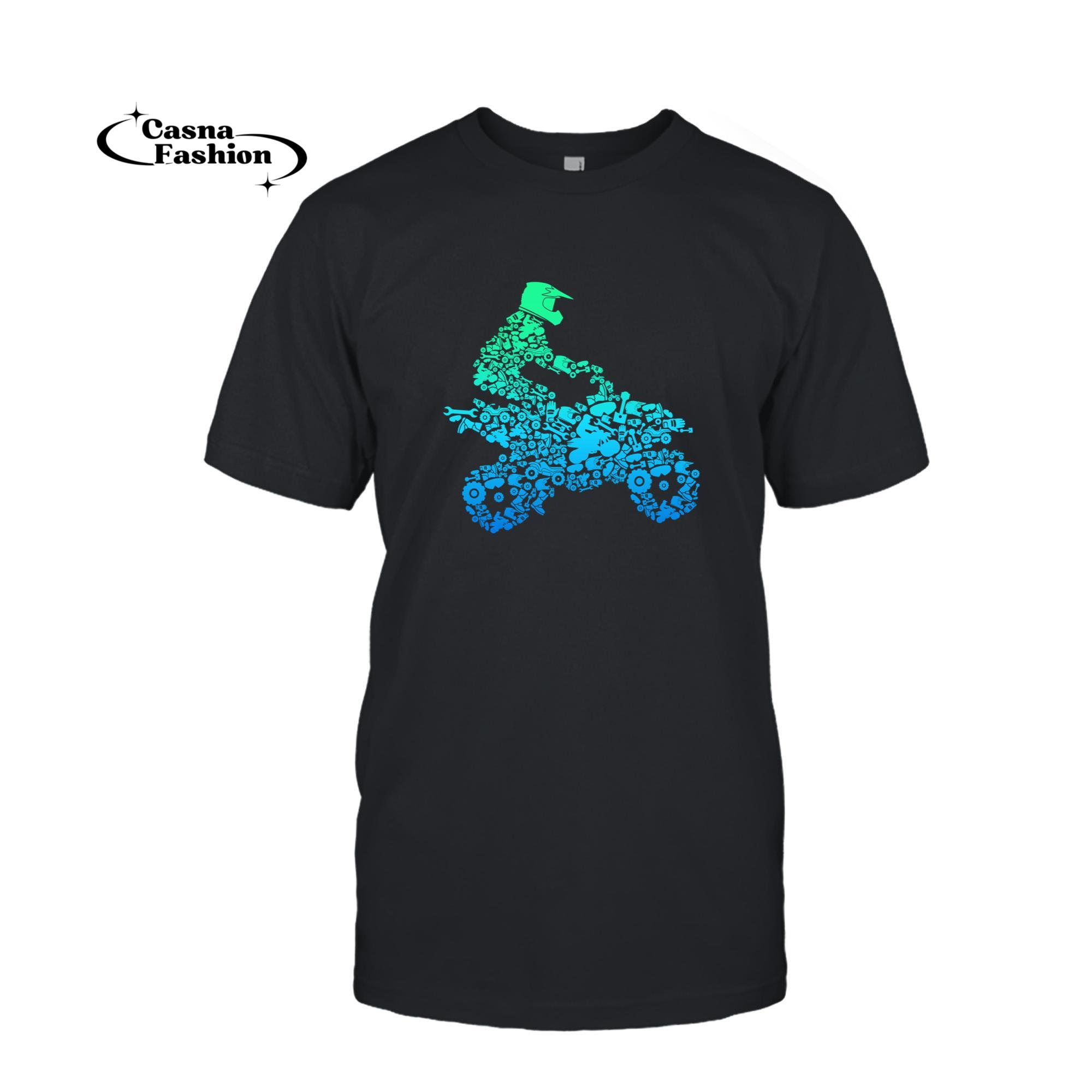 casnafashion_T-shirt_Quad Biker ATV 4 Wheeler Funny Quad Gift for Men and Boys Pullover Hoodie_T-shirt_Black