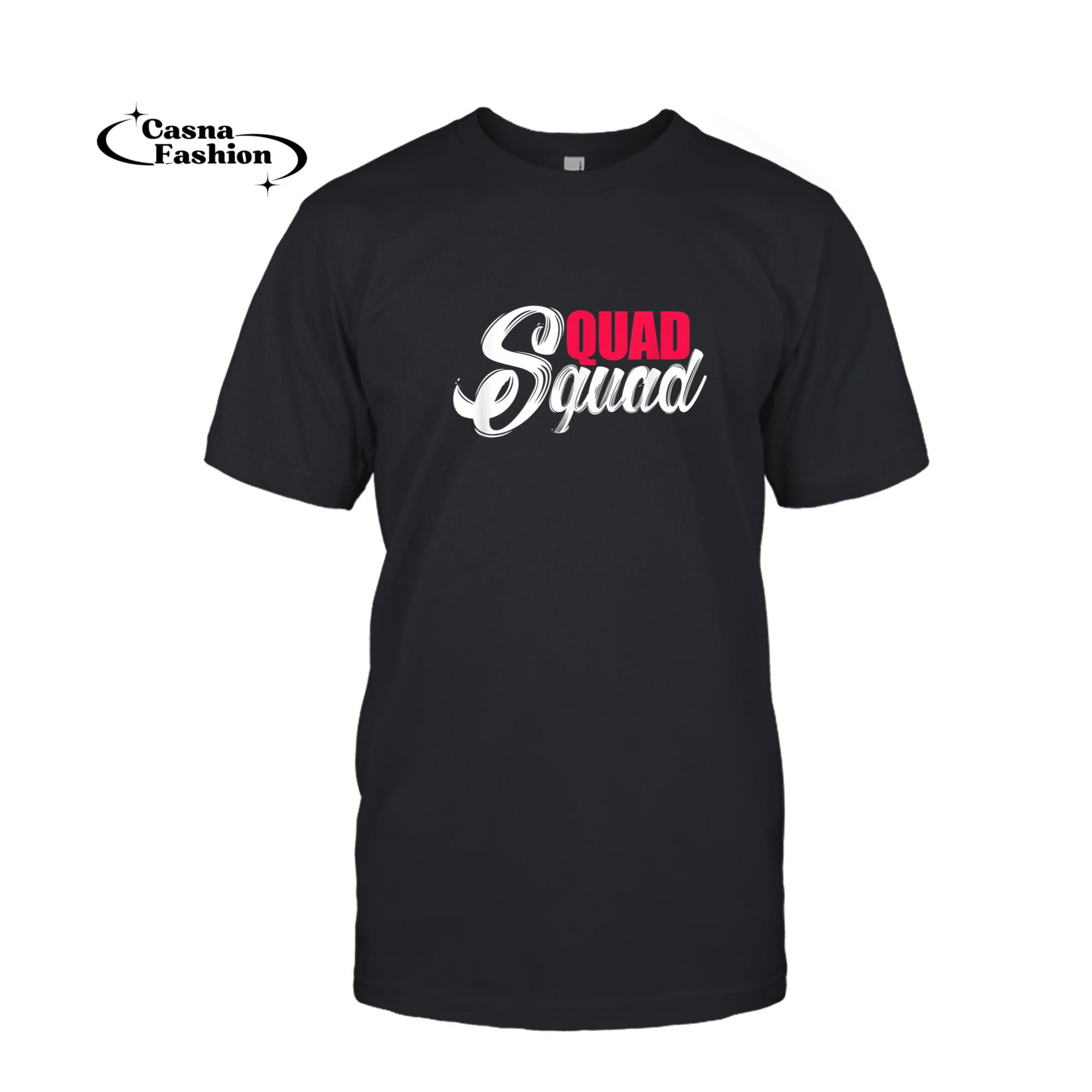 casnafashion_T-shirt_Quad Squad ATV Four Wheeler Biker T-Shirt_T-shirt_Black