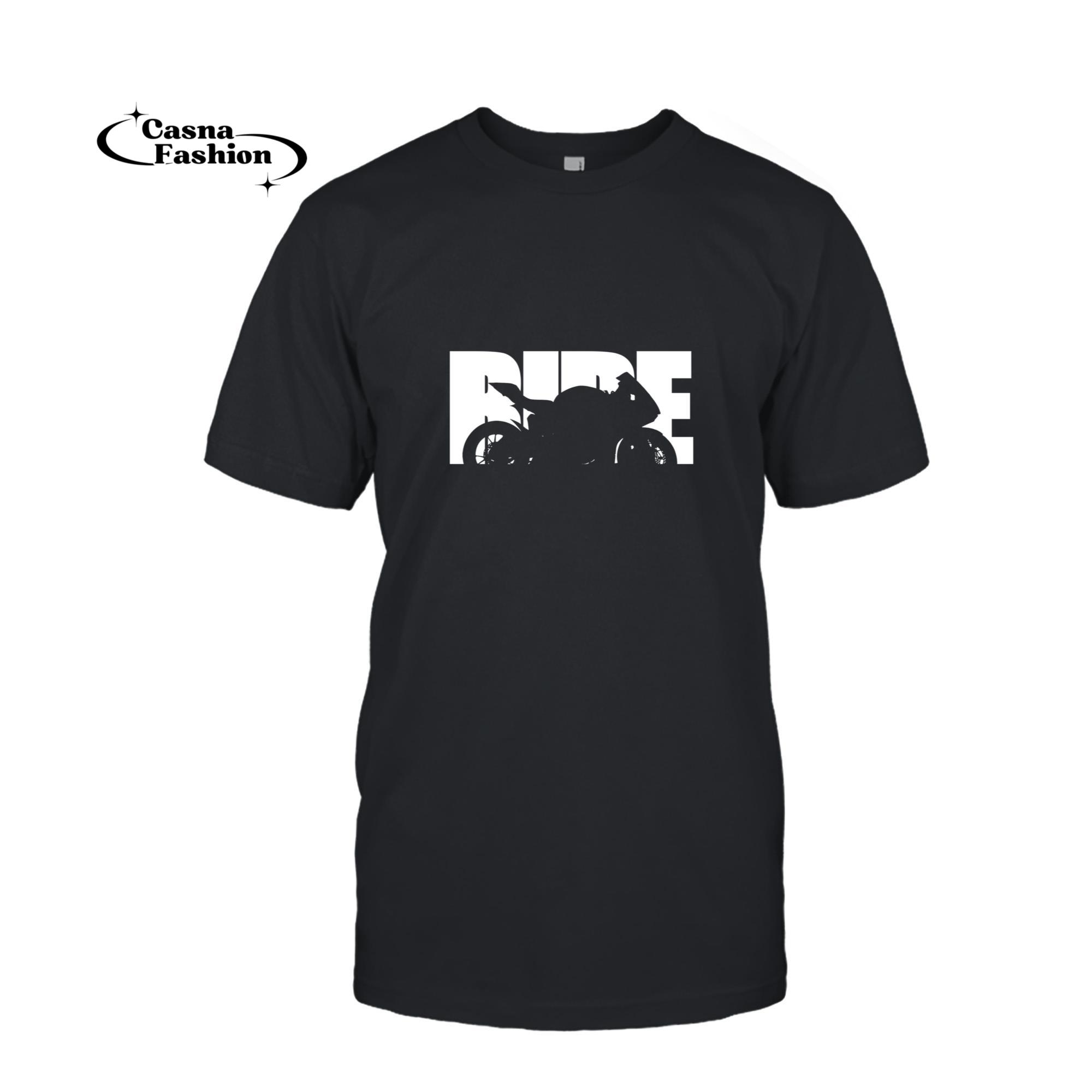 casnafashion_T-shirt_Ride TShirt - Motorcycle Shirt - Biker Life Shirt Pullover Hoodie_T-shirt_Black