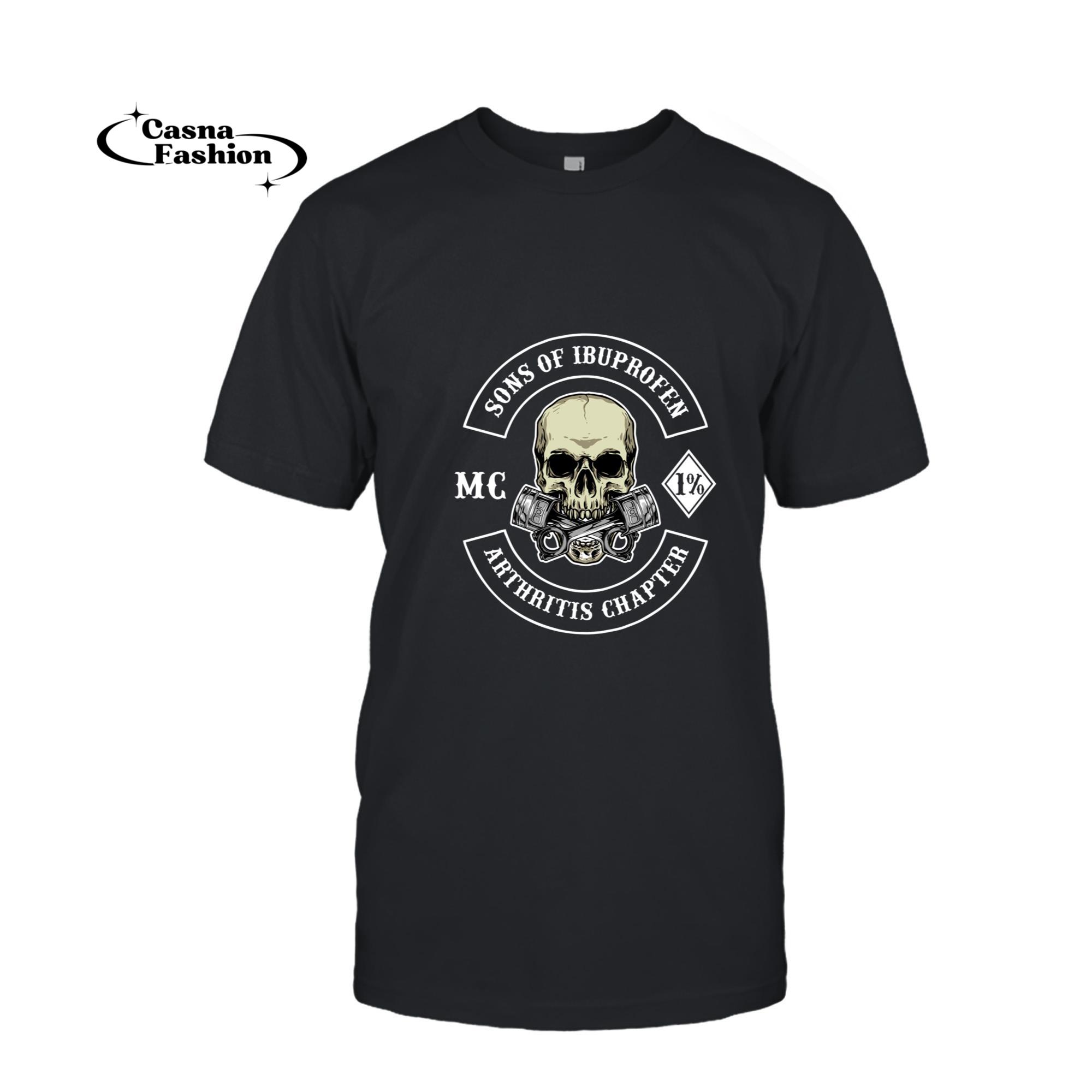 casnafashion_T-shirt_Sons of Ibuprofen Arthritis Chapter Biker Shirts Pullover Hoodie_T-shirt_Black