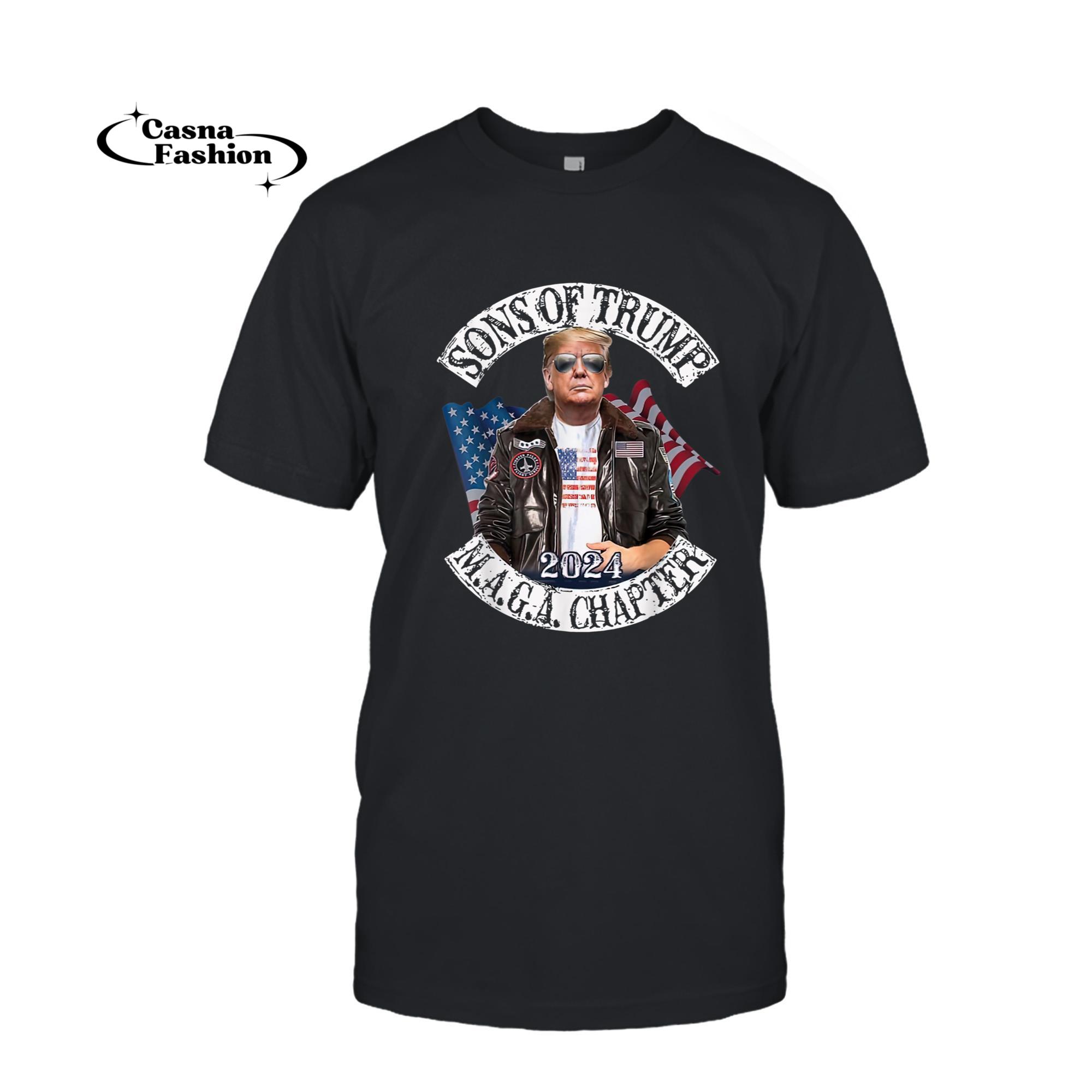 casnafashion_T-shirt_Sons of Trump Maga Chapter 2024 T-Shirt_T-shirt_Black