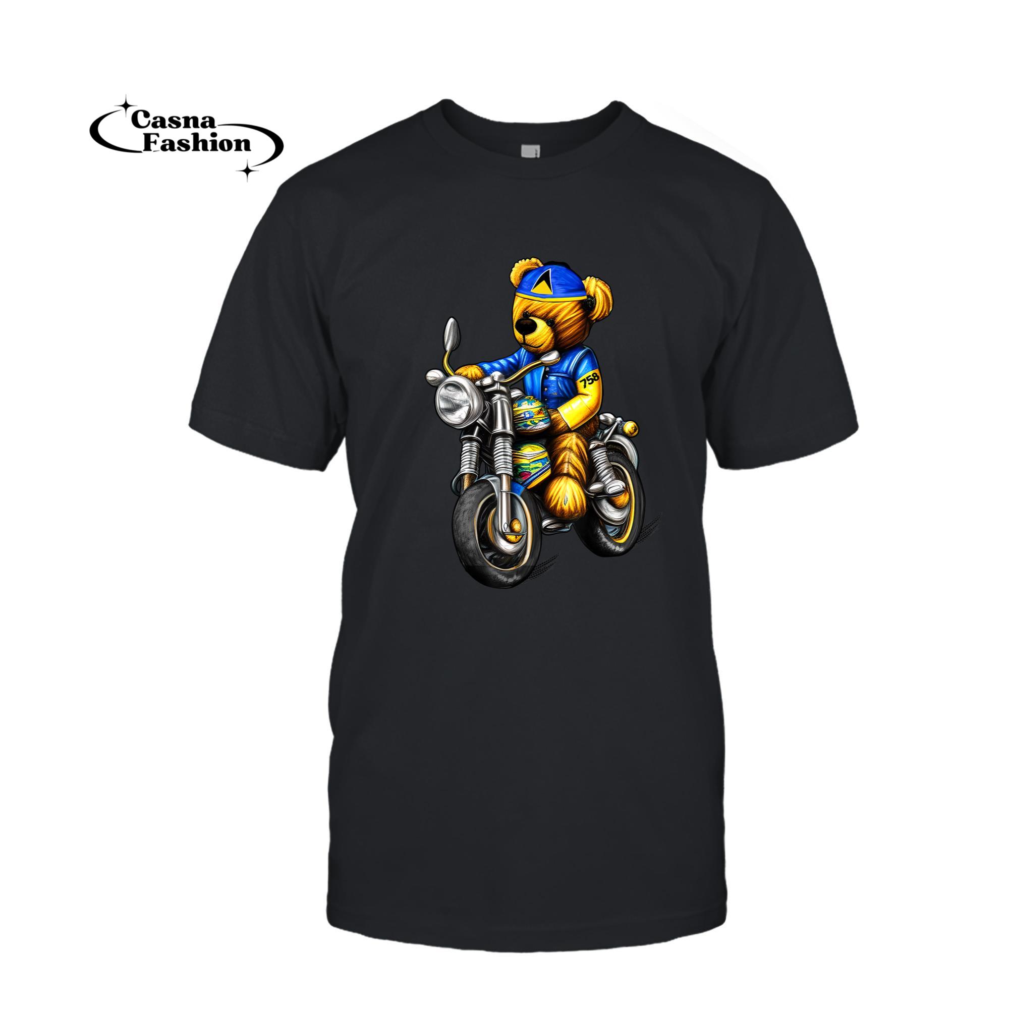 casnafashion_T-shirt_St. Lucia Independence Flag Biker Design For Men, Boys T-Shirt_T-shirt_Black