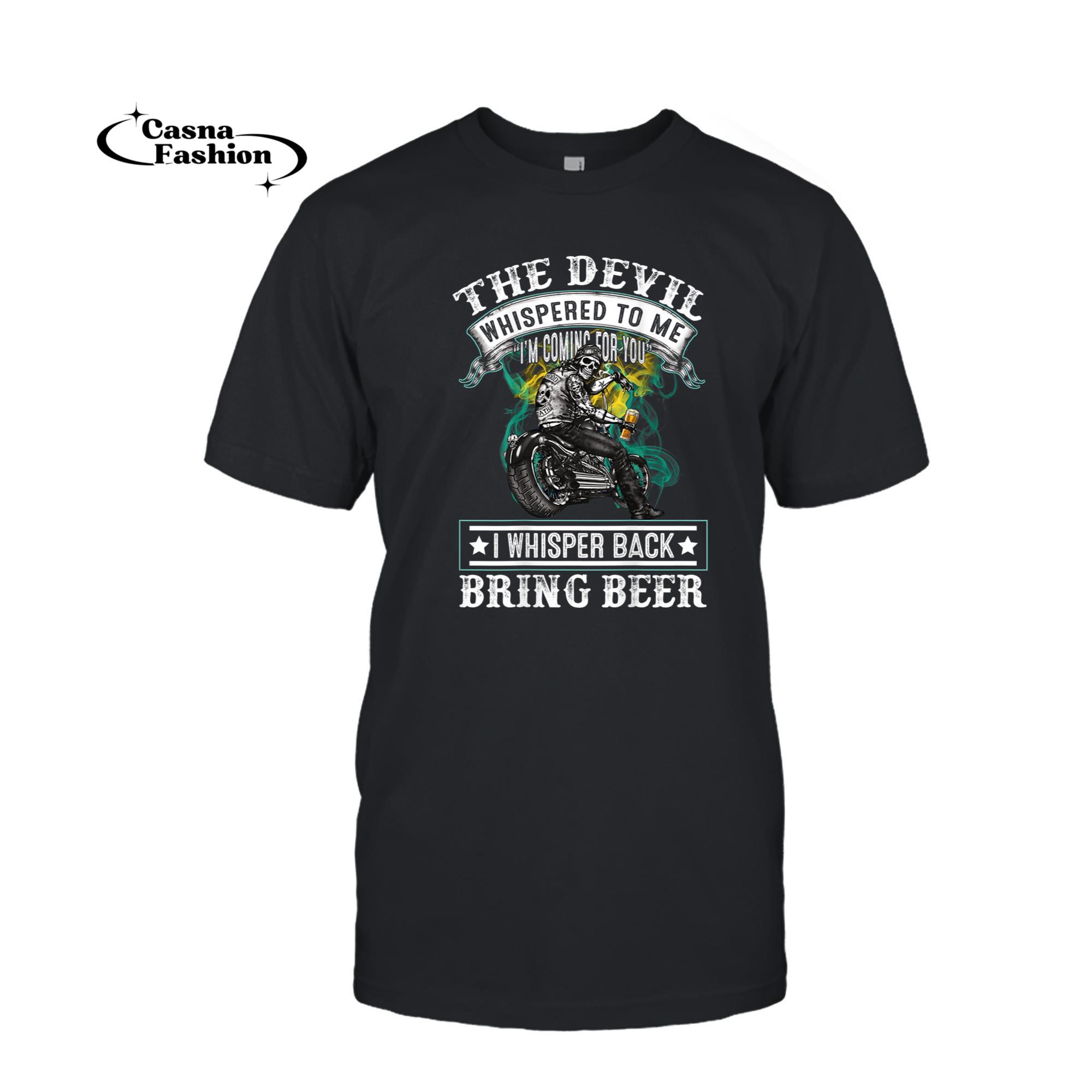 casnafashion_T-shirt_The devil whispered to me I'm coming for you T-Shirt_T-shirt_Black