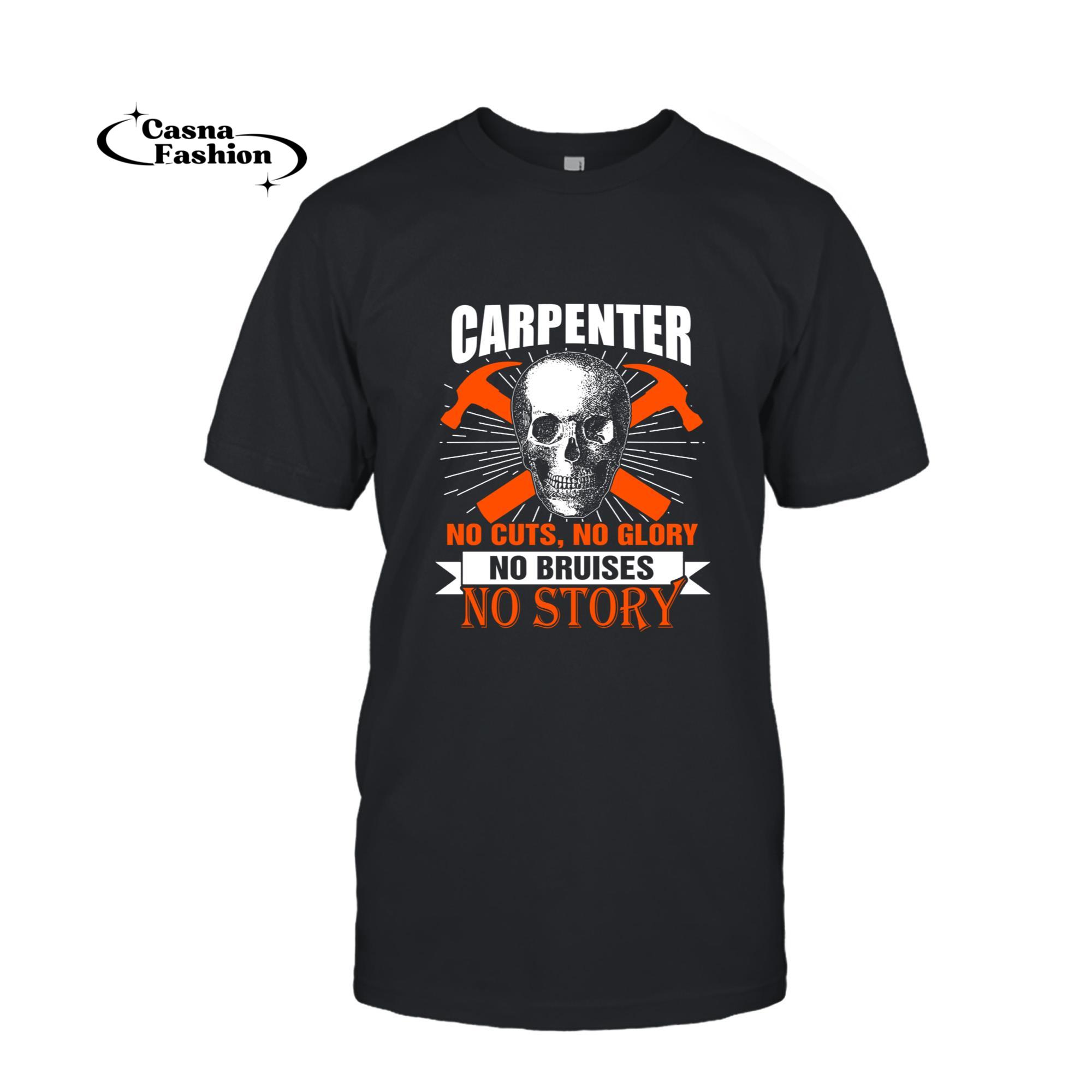 casnafashion_T-shirt_Union Carpenter Long Sleeve T-Shirt for Woodworkers_T-shirt_Black