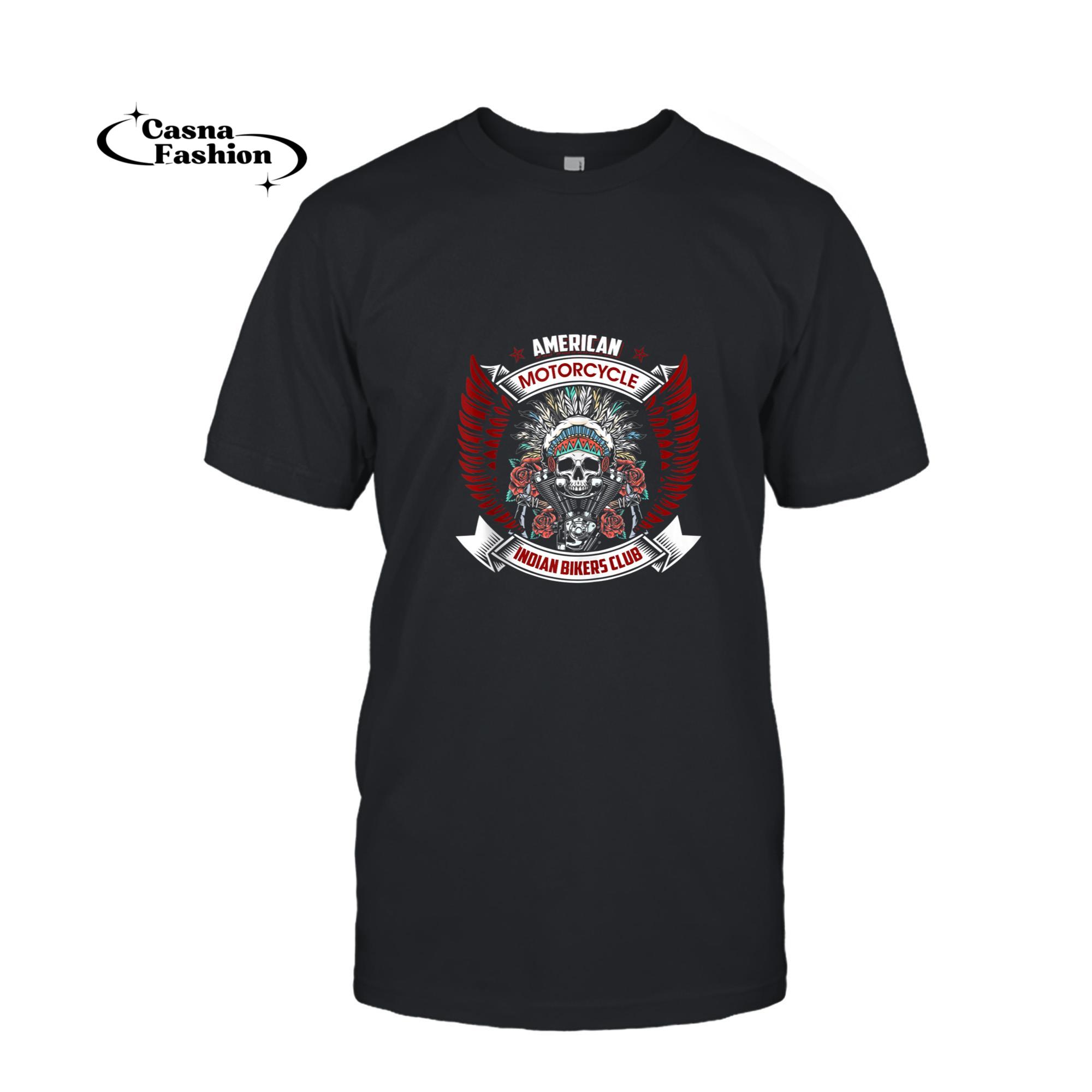 casnafashion_T-shirt_Vintage American Motorcycle Indian For Old Biker Tank Top_T-shirt_Black