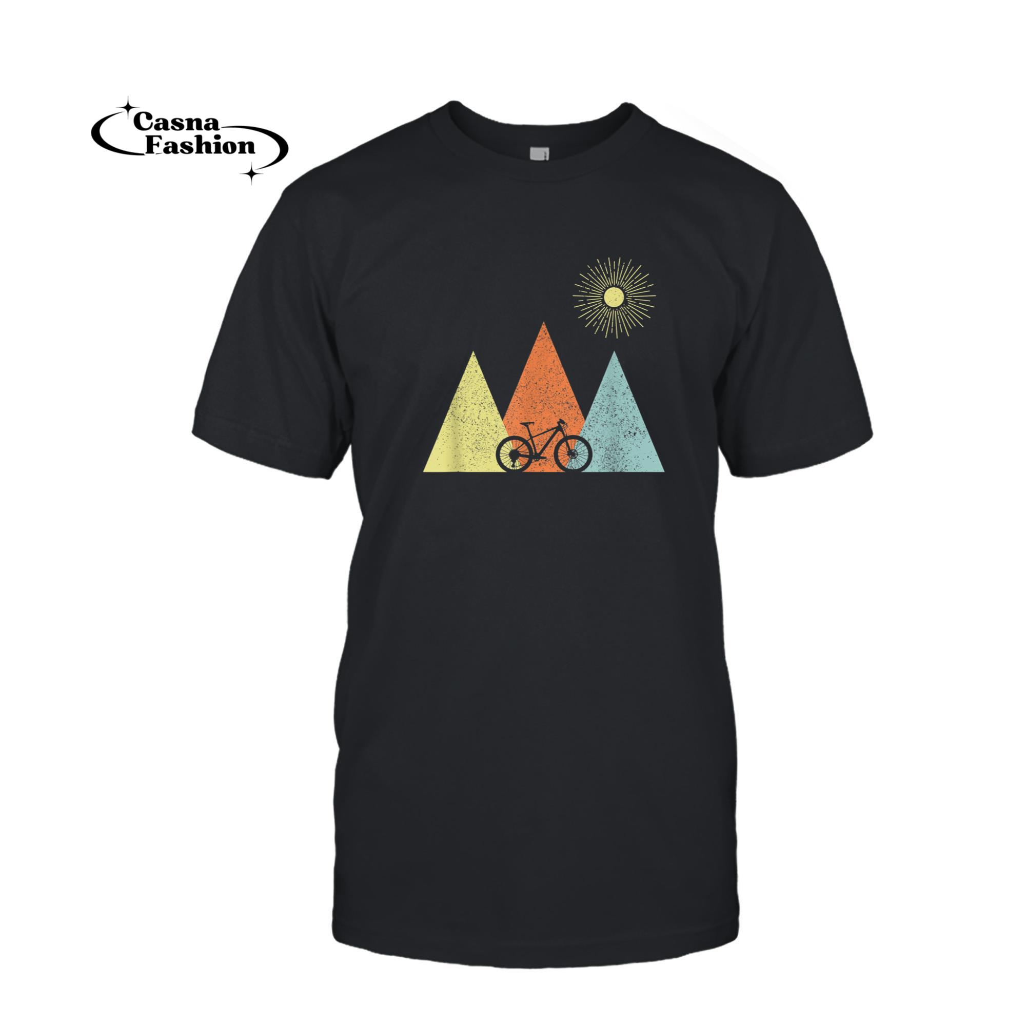 casnafashion_T-shirt_Vintage Mountain Bike MTB Bicycle Cycling Cyclist Biker Gift T-Shirt_T-shirt_Black