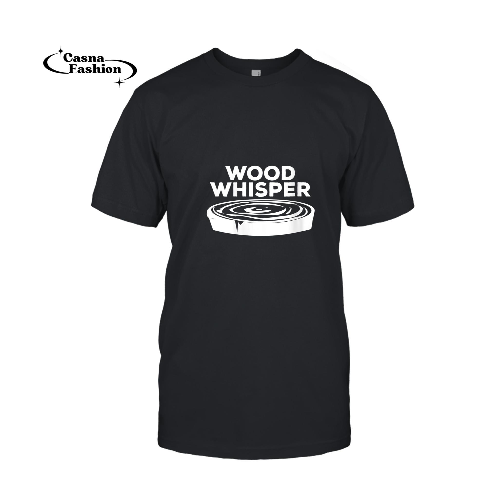 casnafashion_T-shirt_Womens Wood Whisper Carpenter V-Neck T-Shirt_T-shirt_Black