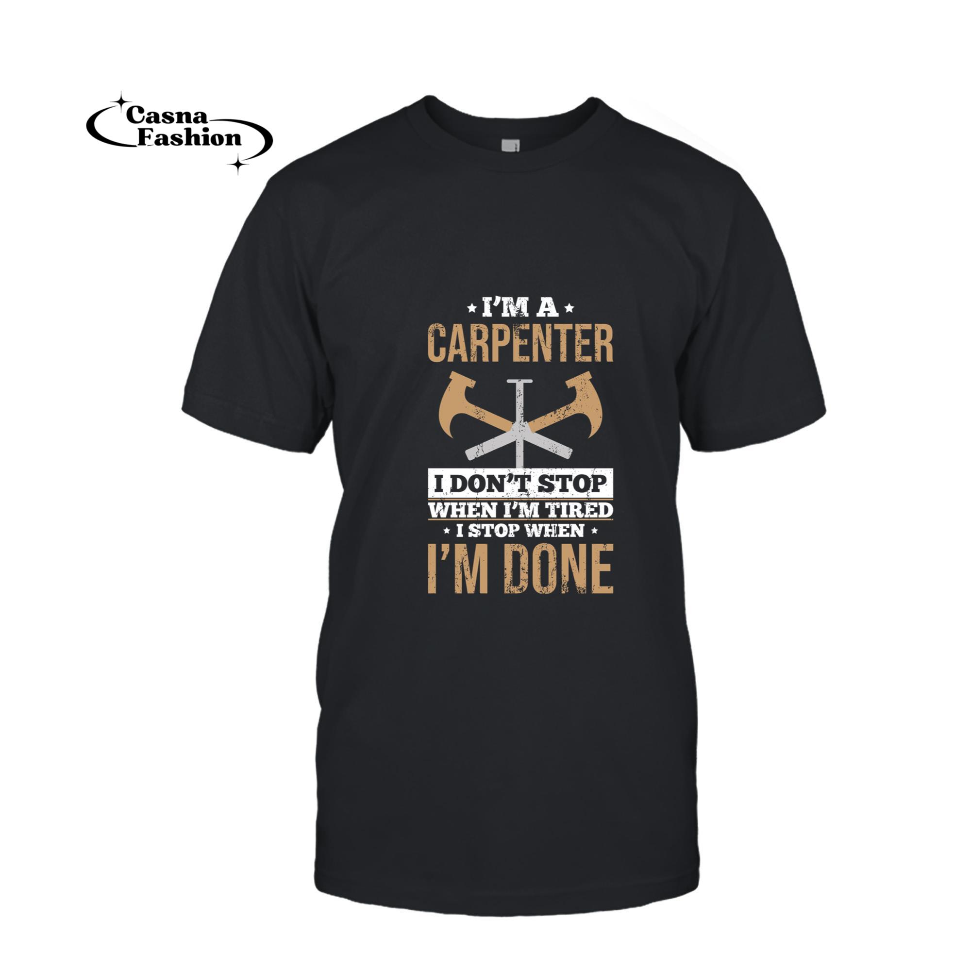 casnafashion_T-shirt_Wood Worker Funny Craftsman Carpentry Tools Funny Carpenter Pullover Hoodie_T-shirt_Black