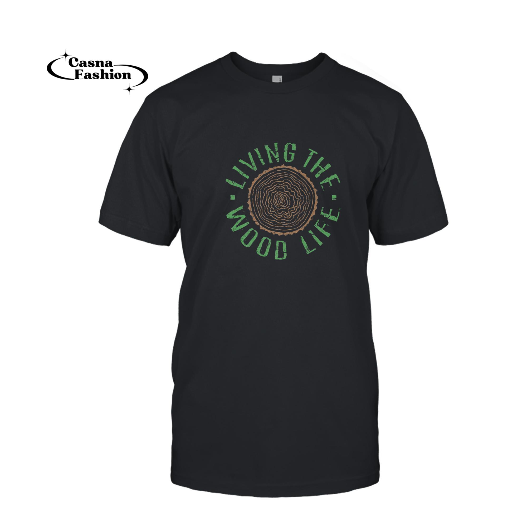 casnafashion_T-shirt_Woodturning Is My Therapy Turn Wood Carving Carpenter Premium T-Shirt_T-shirt_Black