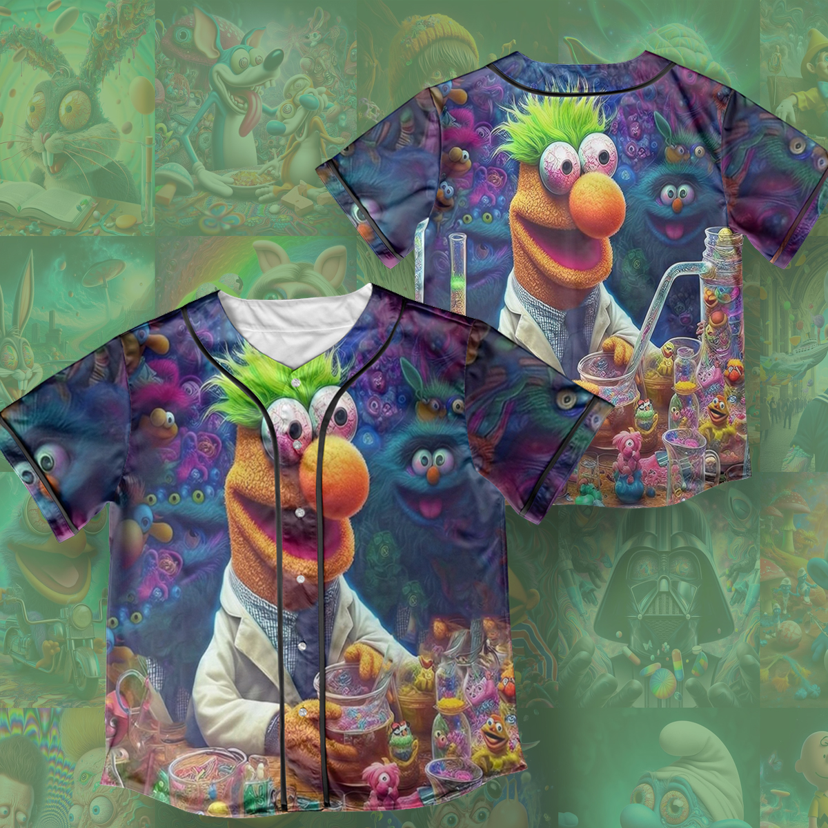 The Muppet Psychedelic Style Cover Rave Edm Jersey