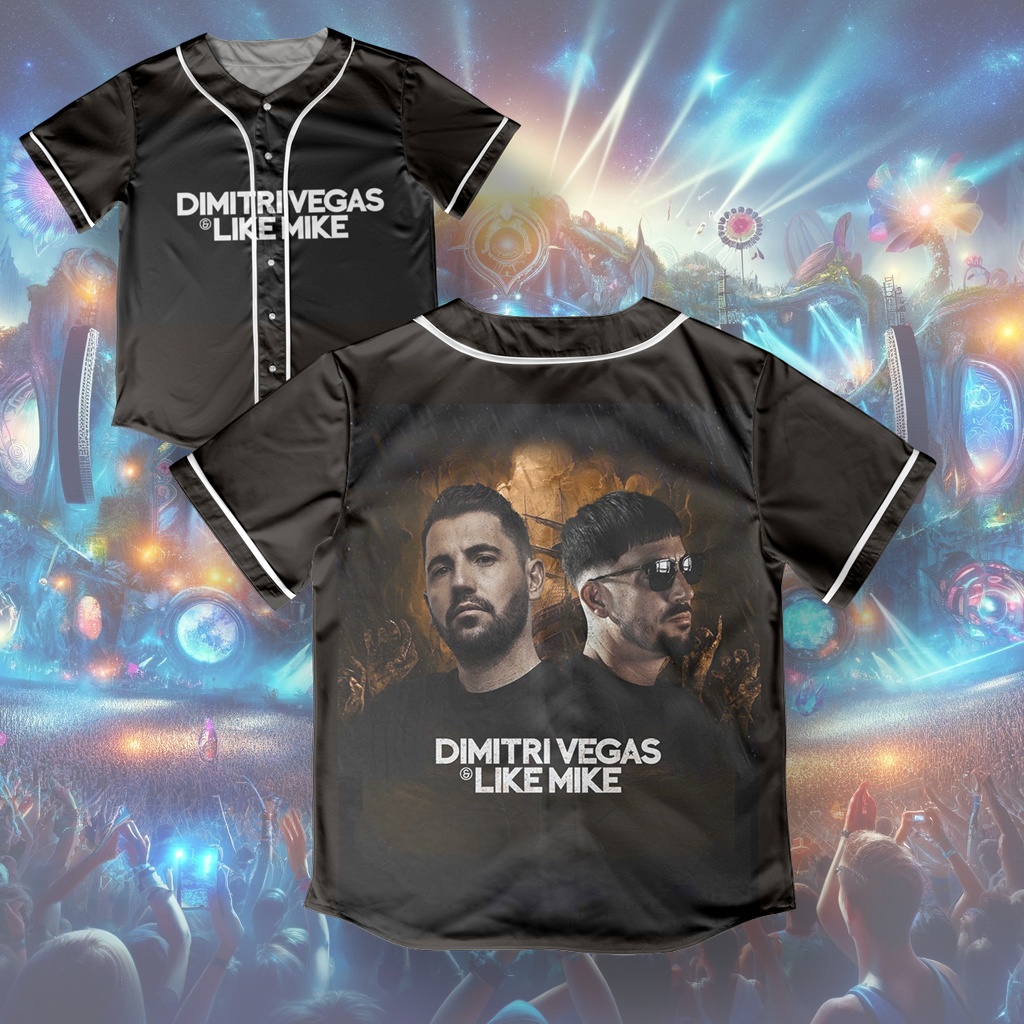 Dimitri Vegas  Like Mike Baseball Jersey Tomorrow Land Jersey Edm Jersey