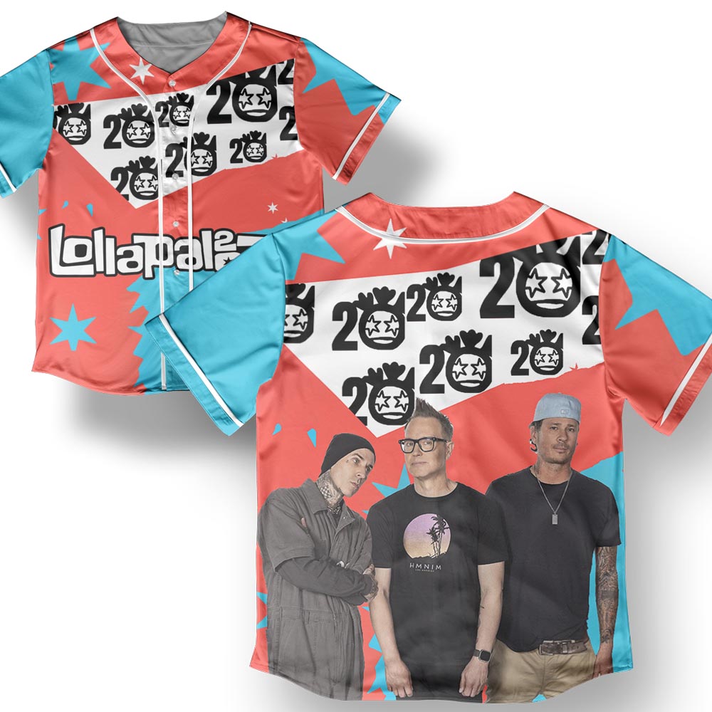 Blink 182 - 2024 Lollapalooza Chicago - Baseball Jersey