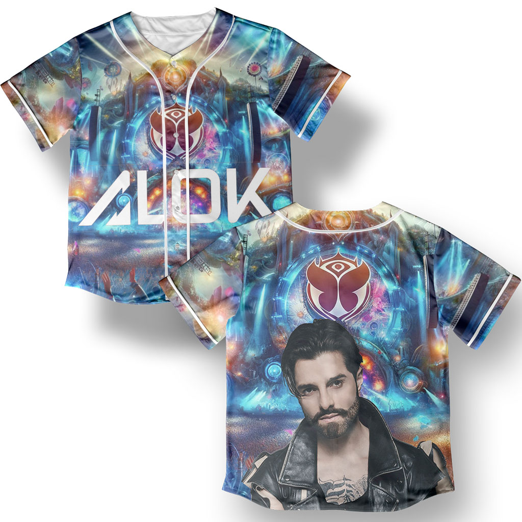 Alok Baseball Jersey Tomorrow Land Jersey Edm Jersey