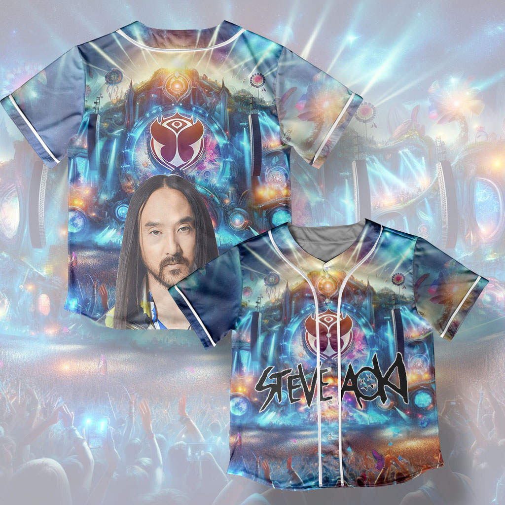 Steve Aoki Baseball Jersey Tomorrow Land Jersey Edm Jersey