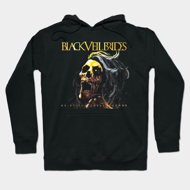 skull black veil brids Hoodie